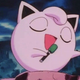 Jigglypuff, singing its heart out as all good queens do.
